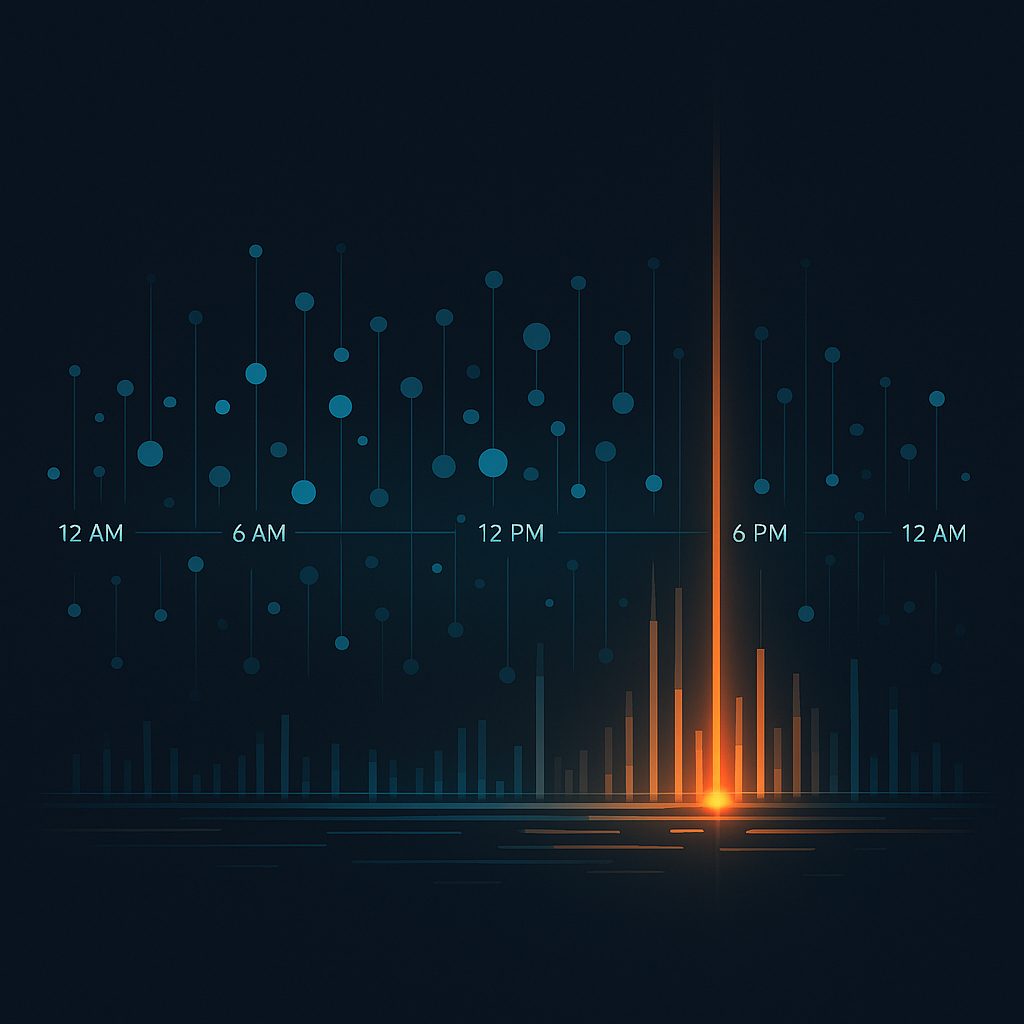Daily metadata pattern chart